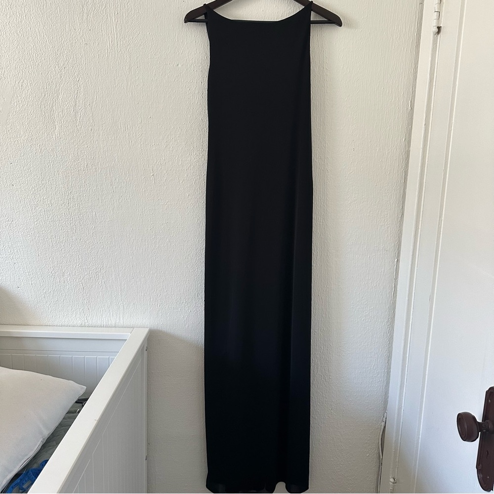 Laundry by Shelli Segal Elegant black maxi gown Size 8 for Black-tie wedding
